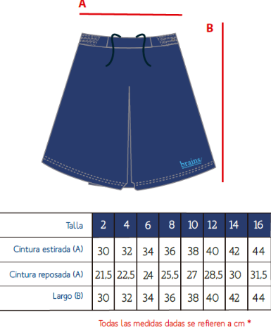 Falda pantalón Marino Brains // PRIMARIA A 2º ESO