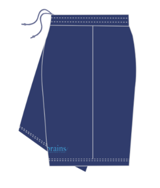 Bermuda Marino Brains Sin bolsillos // Infantil