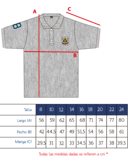 Polo manga corta gris Brains // 3º, 4º ESO Y BACHILLERATO
